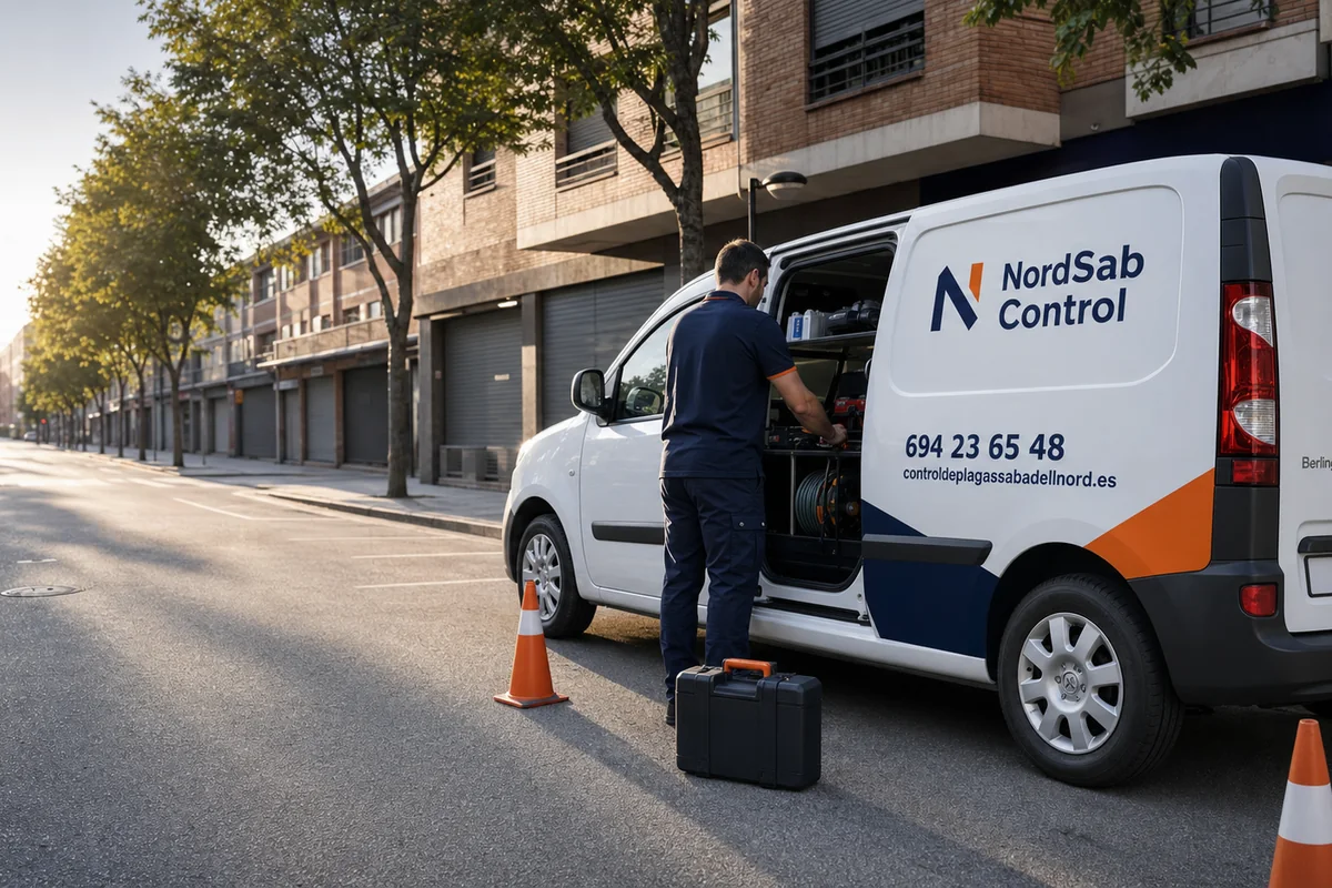 Vivienda atendida por un servicio de control de plagas